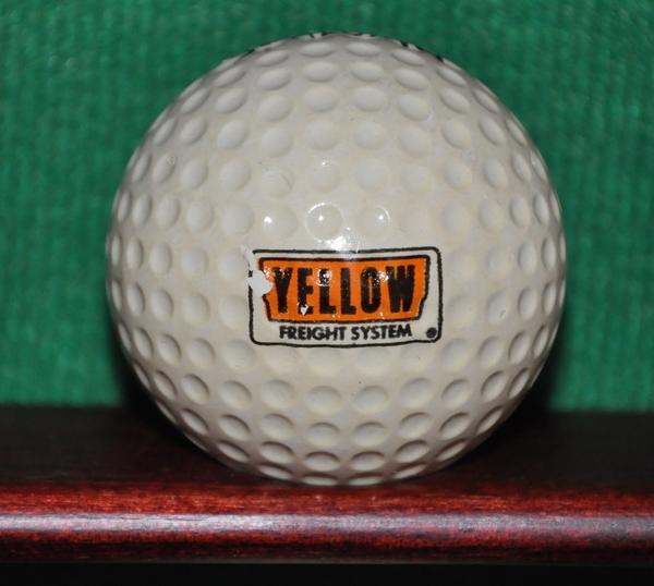 Yellow Ball Company Logo - Vintage Yellow Freight Systems Trucking Company logo golf Ball ...