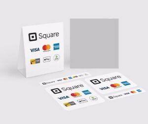 Square Credit Card Logo - Square Credit Card Reader Business Decals/Logos - Sales Promotional ...