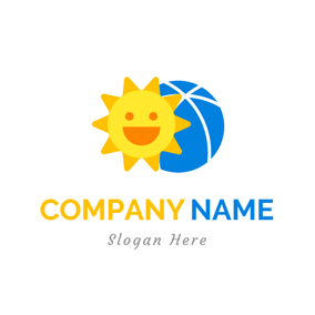 Yellow Ball Company Logo - Free Sun Logo Designs | DesignEvo Logo Maker