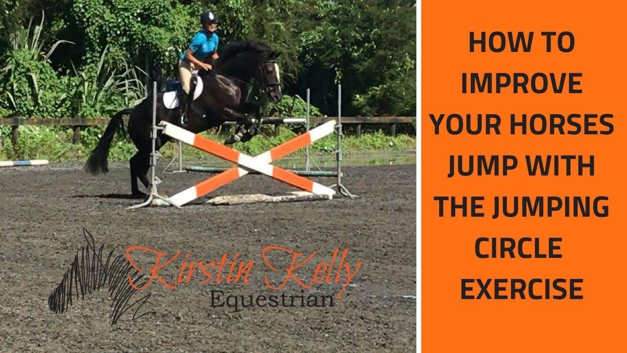 Horse Jumping through Circle Logo - Jumping on a Circle exercise to improve your show jumping rounds ...