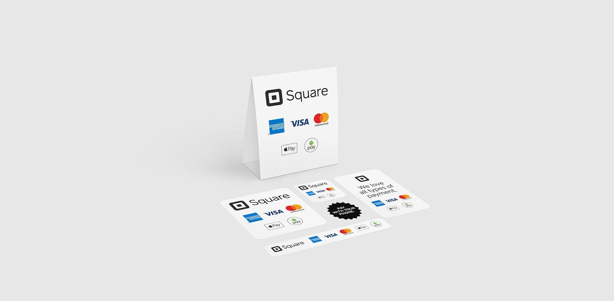 Square Credit Card Logo - Credit Card Marketing Kit