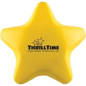 Yellow Ball Company Logo - Slow-Release Squishy Custom Stress Balls - Star | Promotional Stress B