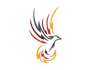 Winged Bird Logo - bird,logo,phoenix,flying,hawk,eagle,wings,icon,symbol - Buy this ...