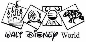 Disney Parks Logo - Park Logos Disney World Hidden Mickey Decal Car Notebook Case Disney ...