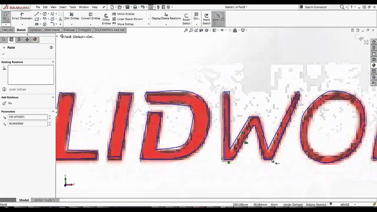 SolidWorks Logo - SOLIDWORKS 2016 - How to Auto Trace - YouTube