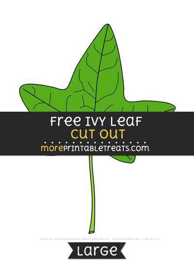 Ivy Leaf Logo - Free Ivy Leaf Cut Out - Large size printable | Free Printable Cut ...