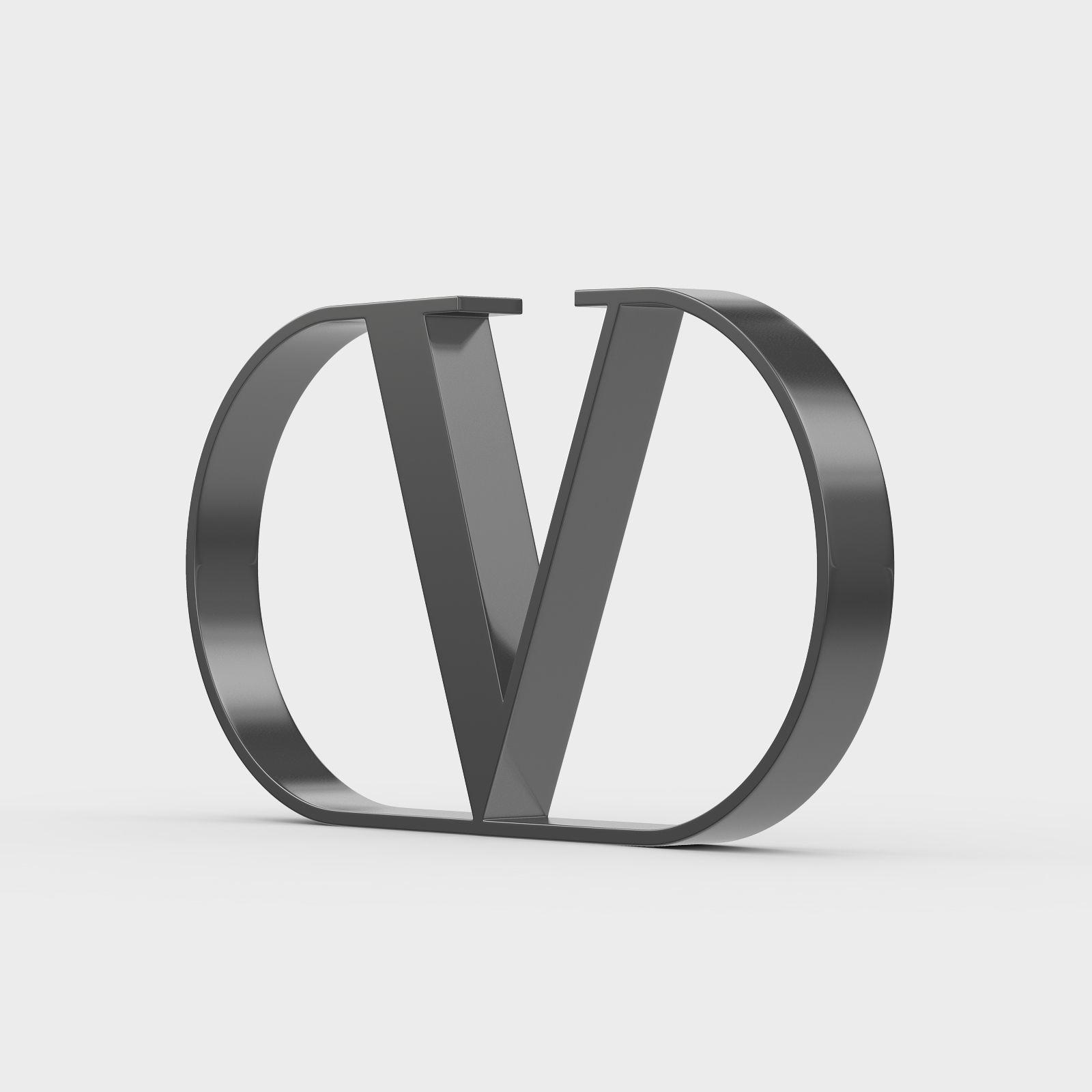 Valentino Logo - Valentino logo 3D model | CGTrader