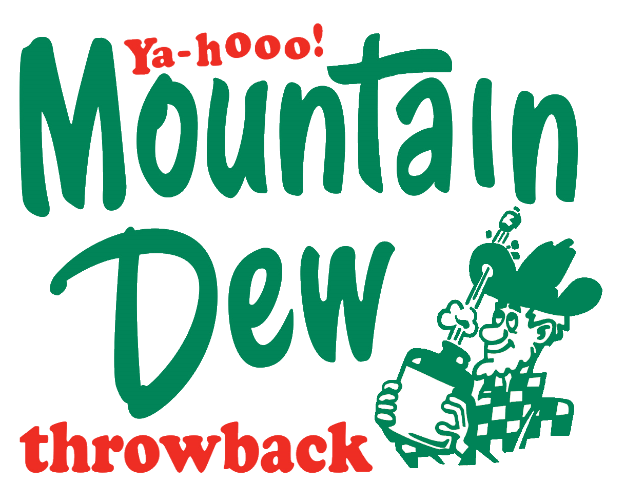 Old Mountain Dew Logo - Throwback