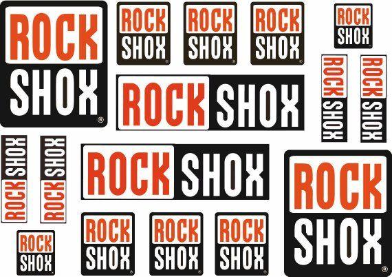 RockShox Logo - Rock Shox Bicycle Forks Decals Stickers Graphic Set Vinyl Logo | Etsy