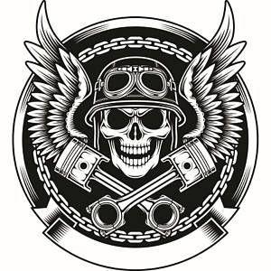 Biker Motorcycle Logo - Pin By Debs On Motorcycles Skulls Parody. Skull, Tattoos, Motorcycle