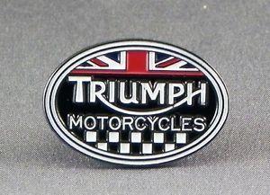 Biker Motorcycle Logo - Metal Enamel Pin Badge Brooch Triumph Motorcycles Logo Motorbike ...