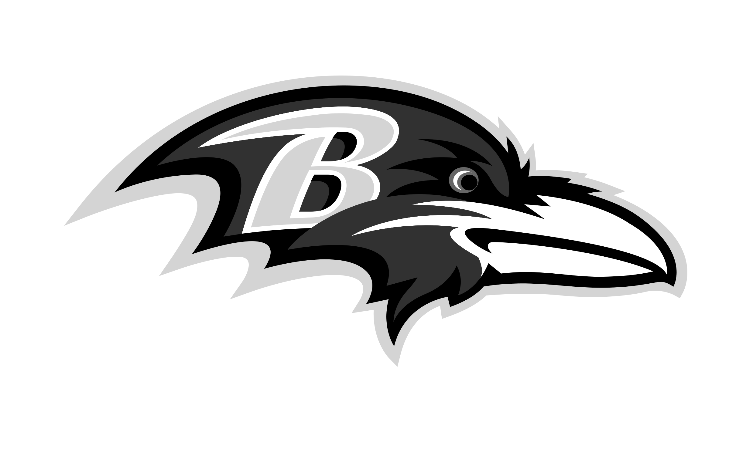 Black and White Ravens Logo - Baltimore Ravens Logo PNG Transparent & SVG Vector - Freebie Supply