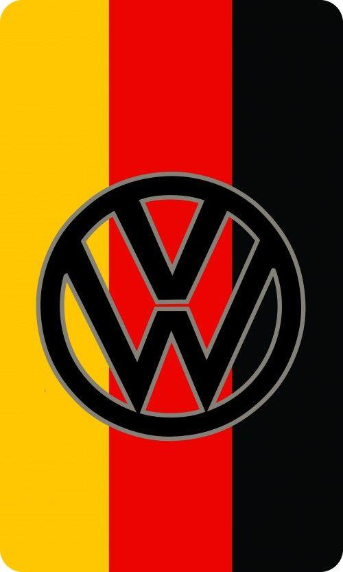 German VW Logo - German flag VW logo