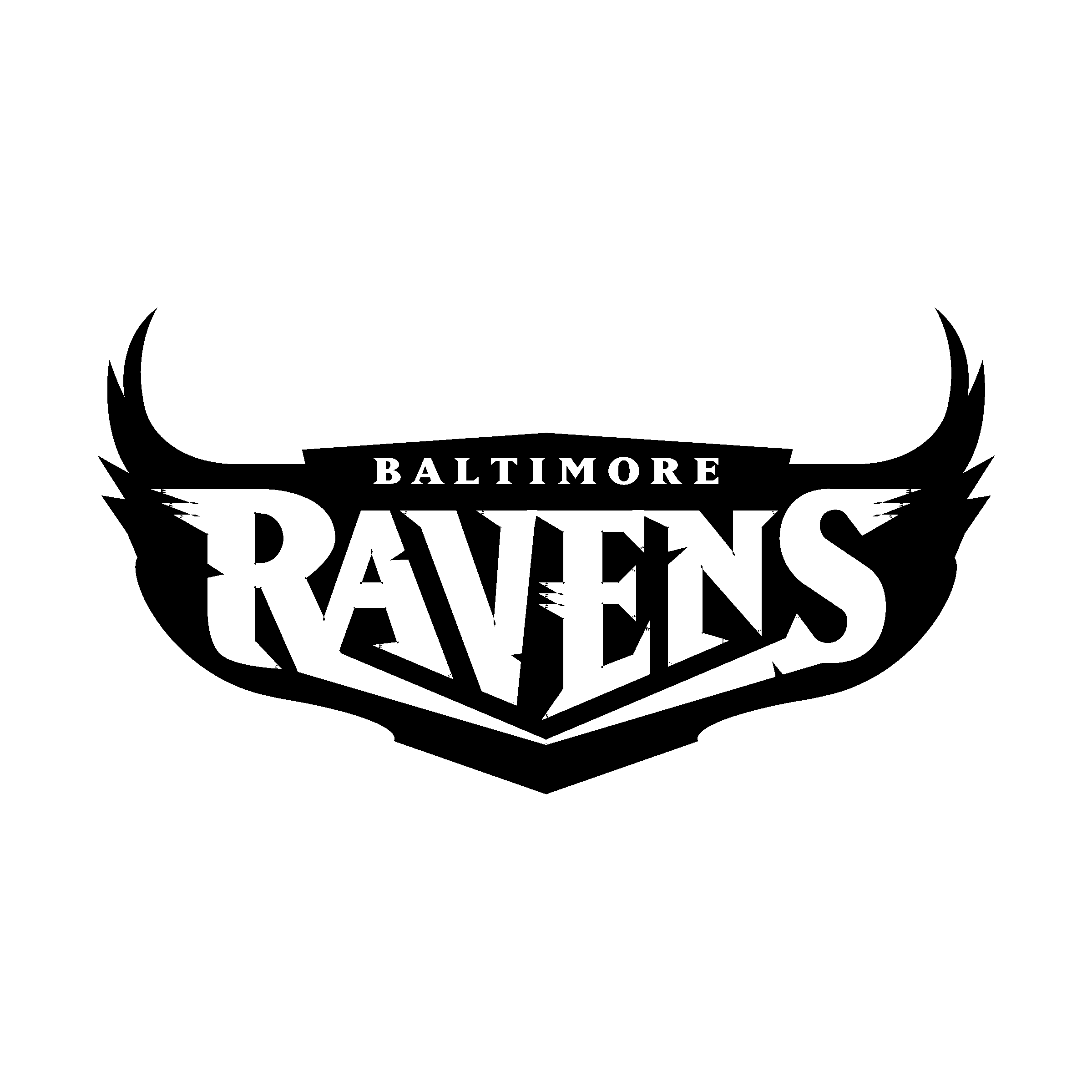 Black and White Ravens Logo - Baltimore Ravens 02 Logo SVG Vector & PNG Transparent - Vector Logo ...