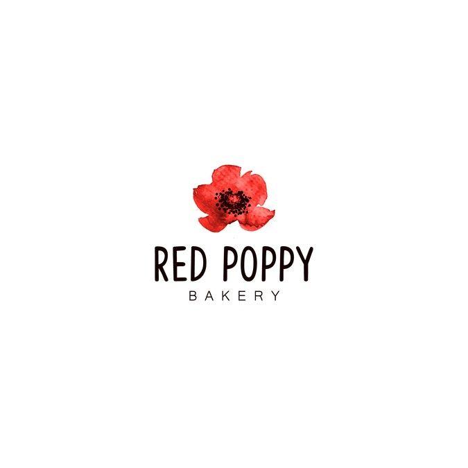 Red Poppy Logo - Red Poppy a fun, modern logo for a bakery. Logo design contest