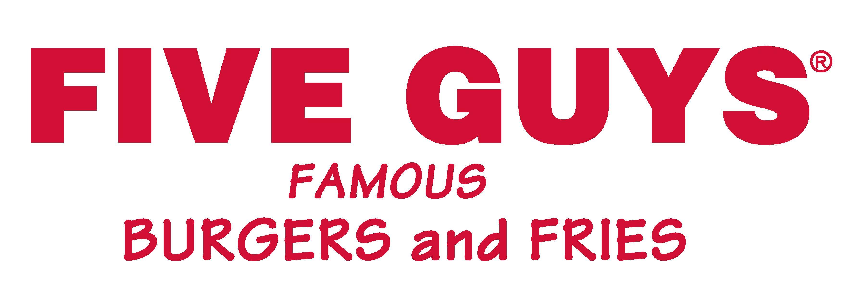 Famous Burgers and Fries Logo - Five Guys Burgers and Fries Opening a Downtown Location | THE FOOD ...