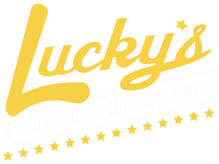 Famous Burgers and Fries Logo - Lucky's Famous Burgers