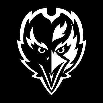 Black and White Ravens Logo - BALTIMORE RAVENS BIRD Logo Window Wall Door Car Truck Vinyl Sticker ...