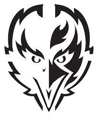 Black and White Ravens Logo - Baltimore Ravens | Ravenstown | Pumpkin Stencils | Holiday ...