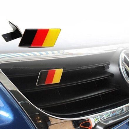 German VW Logo - DZ 01 German flag badge case for Volkswagen Scirocco GOLF 7 Golf 6