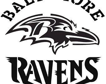 Black and White Ravens Logo - Ravens logo | Etsy