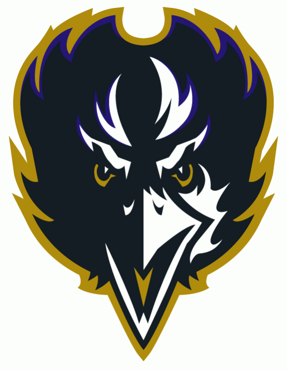Black and White Ravens Logo - Baltimore Ravens Alternate Logo Football League NFL
