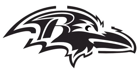 Black and White Ravens Logo - Baltimore Ravens Pumpkin Stencil. Free Pumpkin Stencils. Baltimore