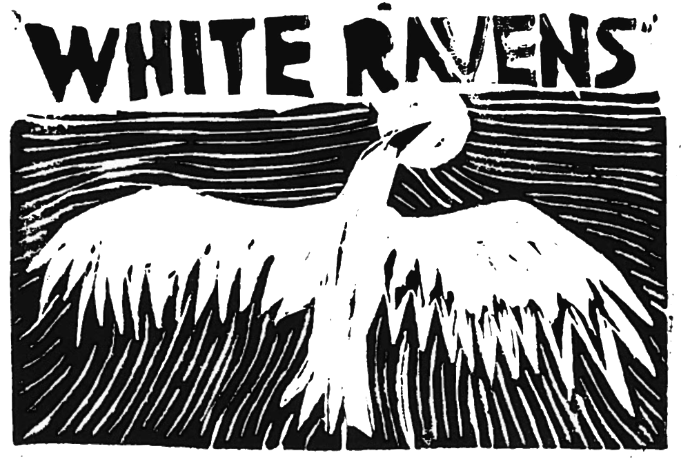 Black and White Ravens Logo - SUPPORT — — WHITE RAVENS