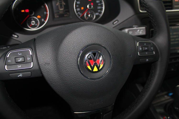 German VW Logo - Resin German Flag Steering Wheel VW Emblem Insert for Jetta Golf GTI ...