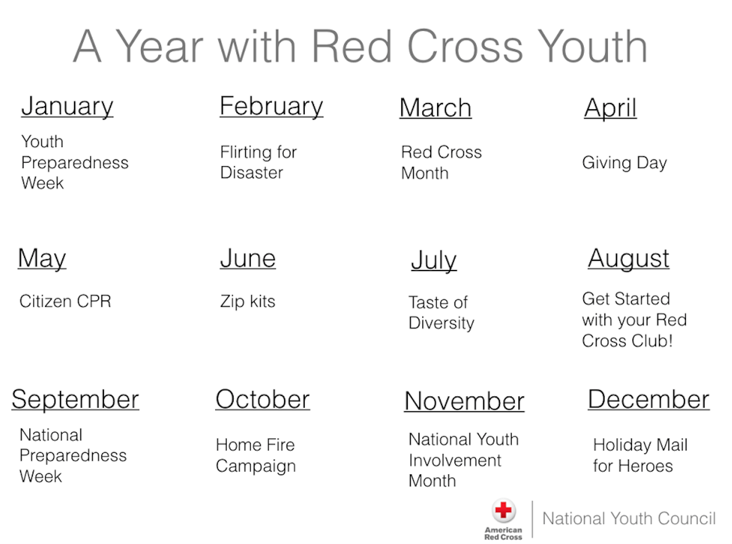 Red Cross Club Logo - Activity Guides : American Red Cross Youth