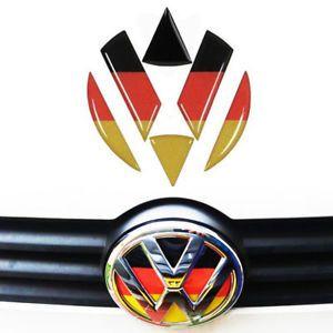 German VW Logo - Germany Flag Decoration for Volkswagen Logo Emblem German Badge