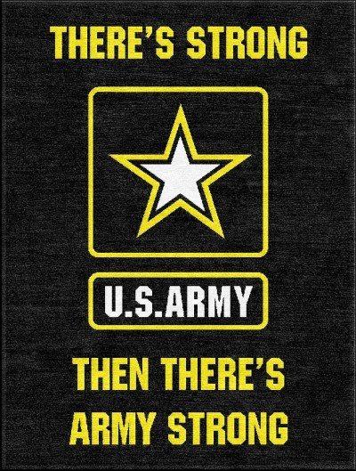 Army Strong Logo - US Army Strong Rug