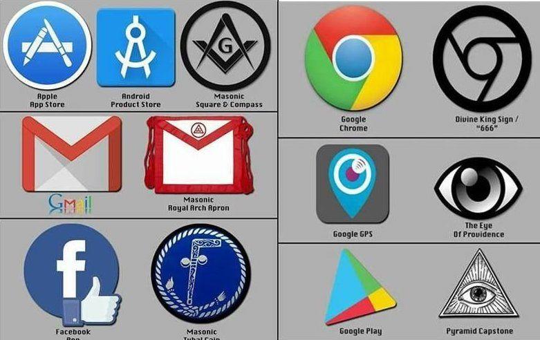 Illuminati Symbols in Corporate Logo - Strange Illuminati & Masonic Symbolism Found In Several Powerful ...