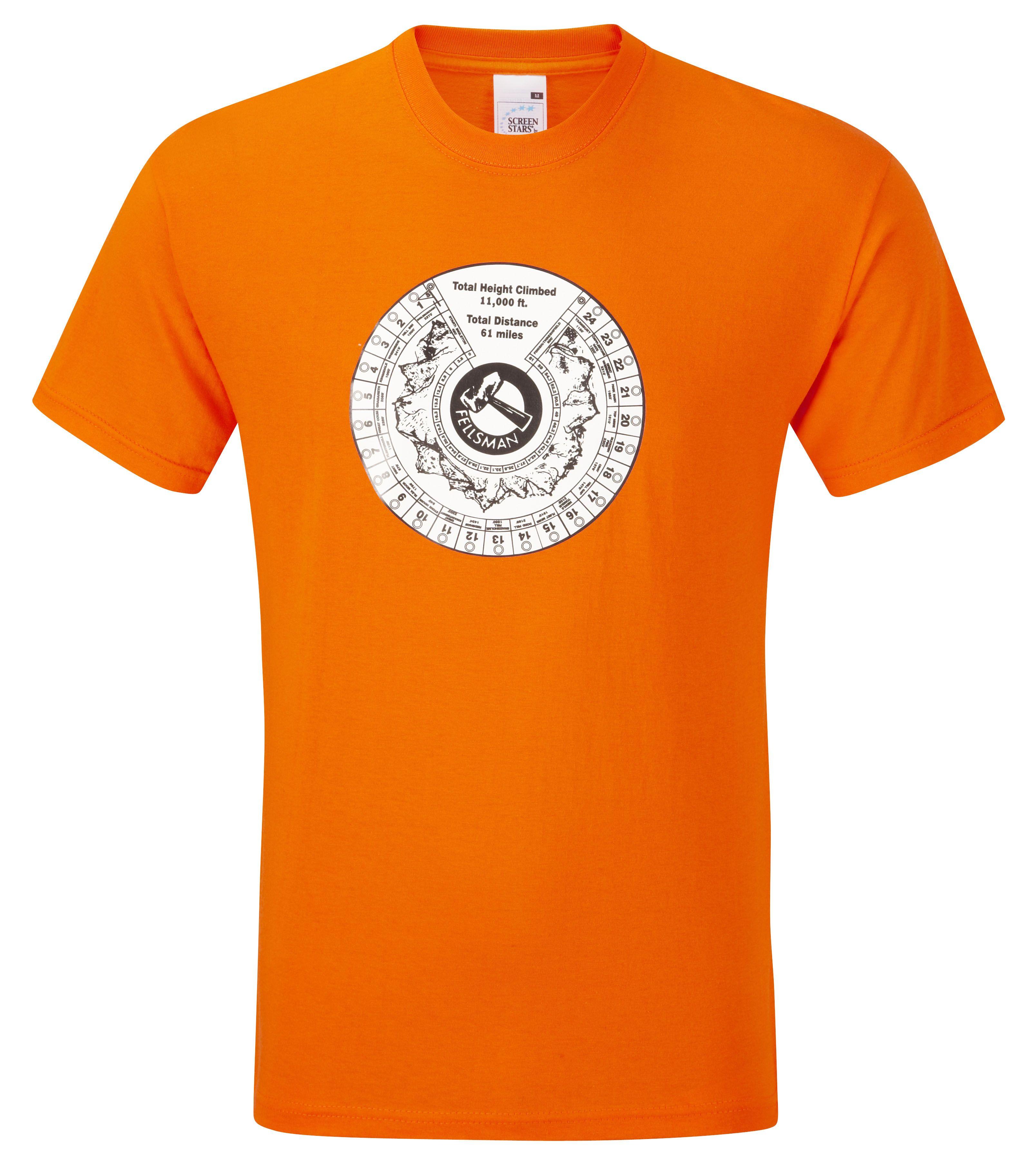 Blue Orange T-Shirts With Logo - T Shirts And Polo Shirts