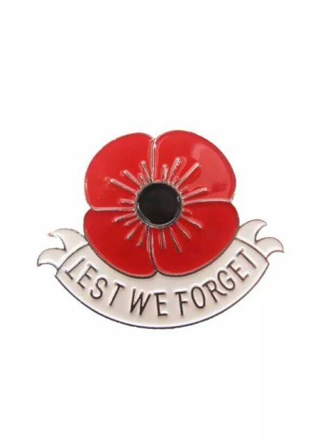 Red Poppy Logo - Red Poppy Pin Flower Brooch Badges Lest We Forget Gift Remembrance ...