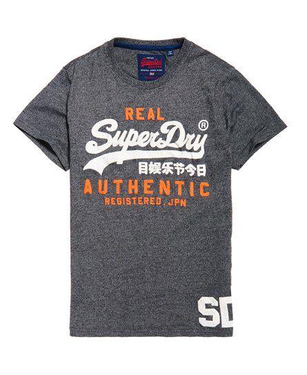 Blue Orange T-Shirts With Logo - Mens T-Shirts | Plain, Striped & Long Sleeve Tees | Superdry