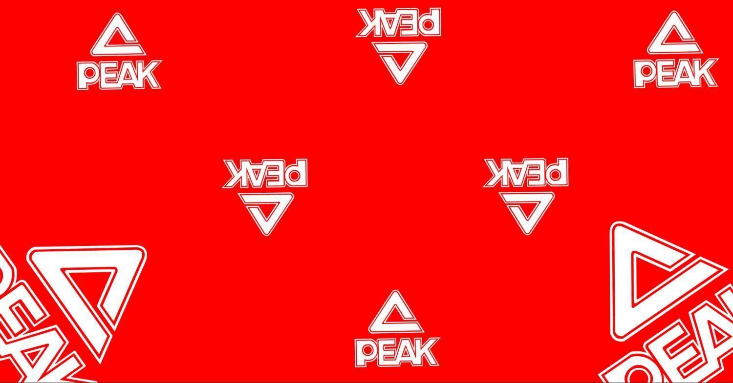 Red and White Peak Logo - Towel Accessories Uniform Factory