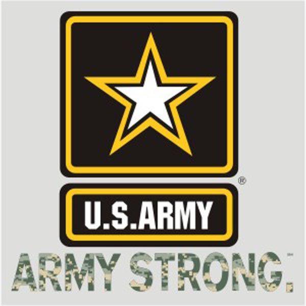 Army Strong Logo - Army Decal US Army Star Logo with Army Strong 3.4 inch Decal