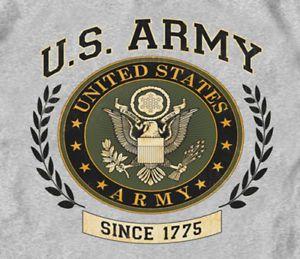 Army Strong Logo - U.S. Army Strong Laurel Leaf Circle Logo GRAY Adult T-shirt | eBay