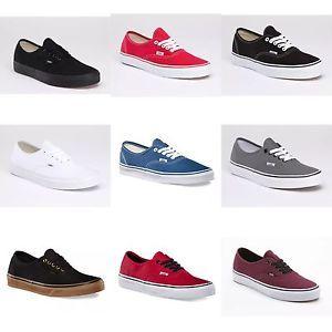 Colorful Vans Logo - Vans New Authentic Classic Sneakers Men/Women Sizes Shoe All Colors ...