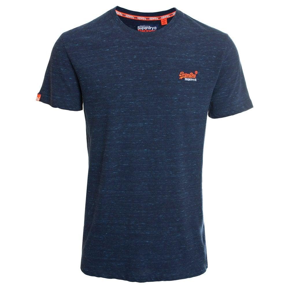 Blue Orange T-Shirts With Logo - Superdry Vintage Embroidered T-Shirt | TDF Fashion