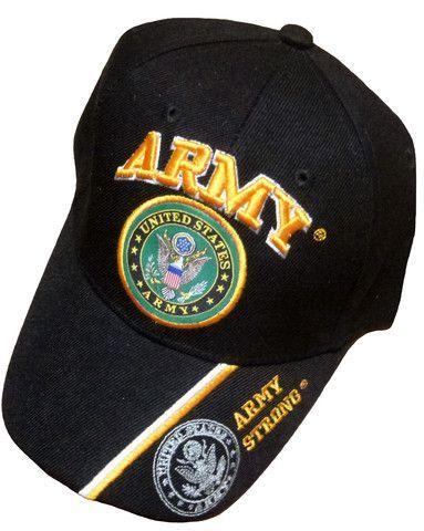 Army Strong Logo - U.S. Army Hat Black Army Strong Logo Baseball Cap Military Headwear