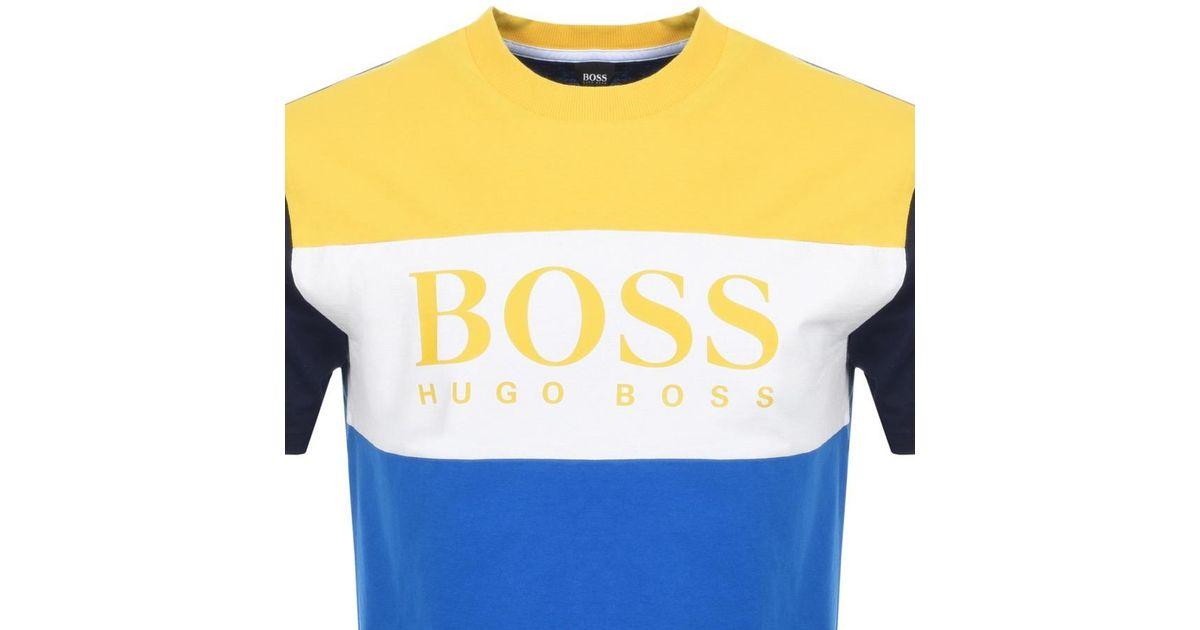 Blue Orange T-Shirts With Logo - BOSS by Hugo Boss Boss Orange T Bold T Shirt Blue in Blue for Men - Lyst