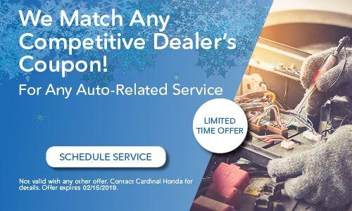 Cardinal Honda Logo - Service Specials and Coupons | Cardinal Honda