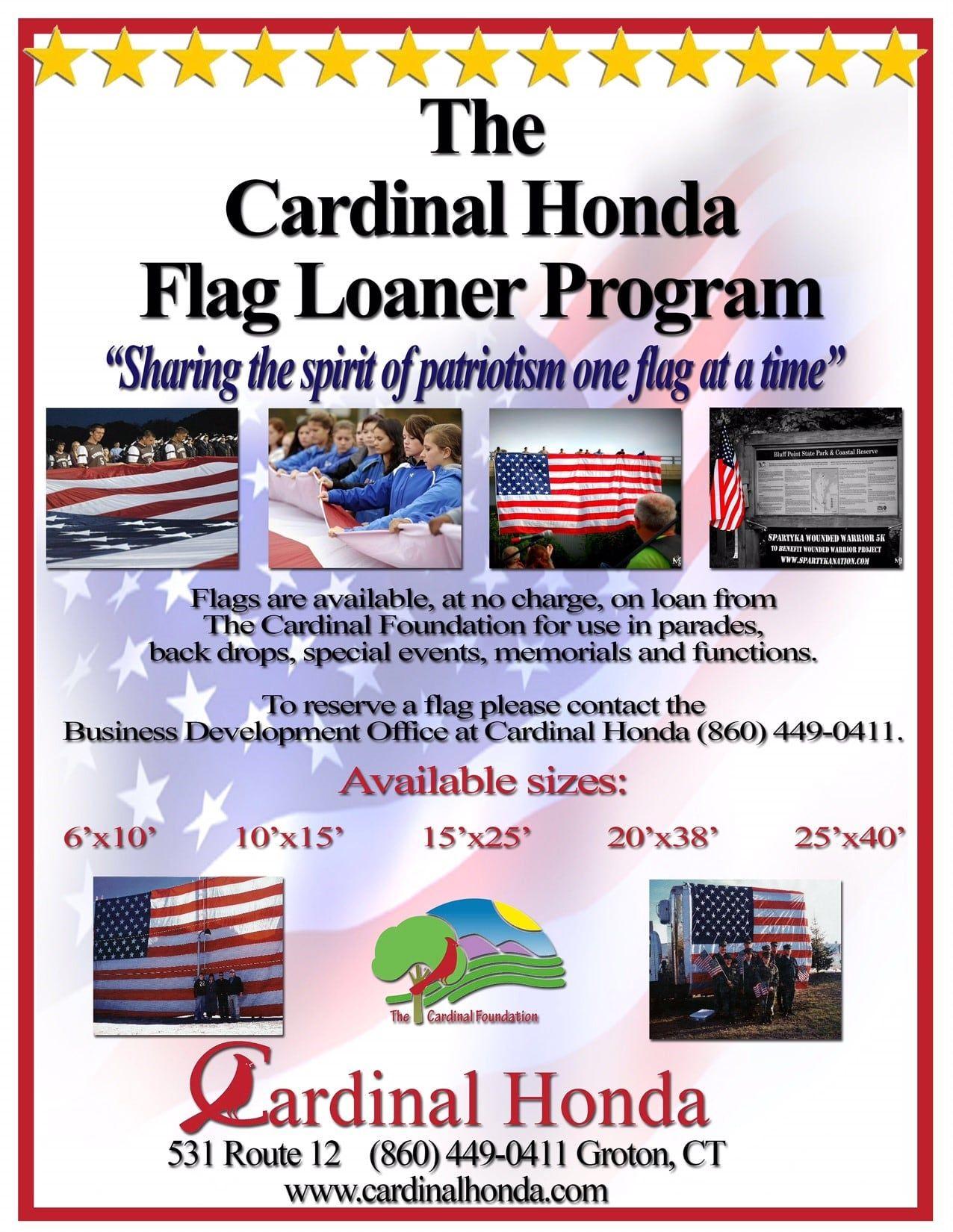 Cardinal Honda Logo - Cardinal Honda Flag Loaner Program