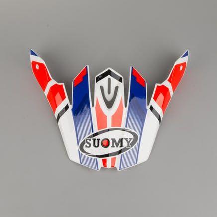Red and White Peak Logo - Suomy Mr Jump Special Helmet Peak White, Red & Blue (Now -15 ...
