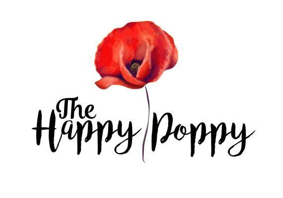 Red Flowers Logo - DIGITAL Custom Logo design poppy logo red poppy flower logo | Etsy