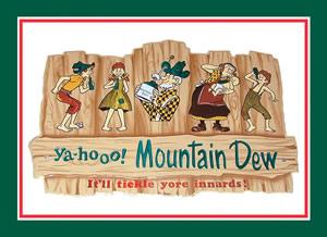 Old Mountain Dew Logo - Mountain Dew – madmenpodcast.com