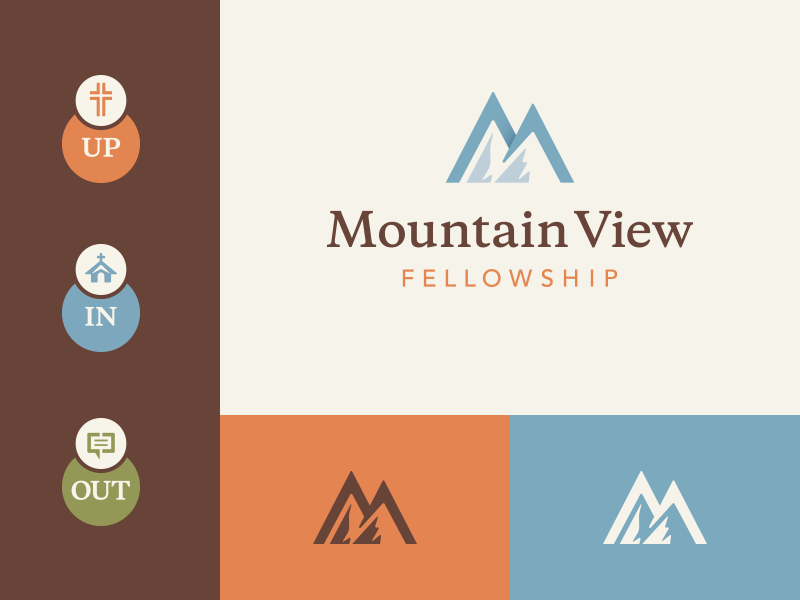Cross and Mountain Logo - Mountain View Fellowship by Kevin Burr | Dribbble | Dribbble