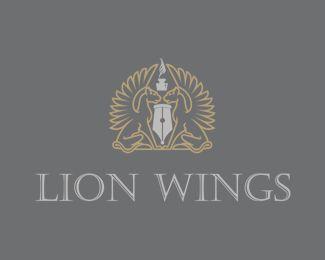 Lion with Wings Logo - Lion Wings Designed